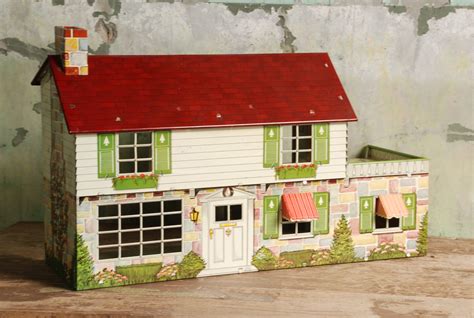 metal doll houses 1950s|vintage doll houses 1950s.